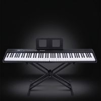 Piano pliable 61 touches, portable, pour débutants, jouet électronique, apprentissage et exercice pour enfants, clavier en plastique unisexe, âges 8-14 ans