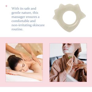 Herramienta de masaje con forma de anillo Jade Guasha Esculpir la cara Cuerpo Pierna Cuidado DE LA PIEL Raspado Tabla de masaje - Product Image 3