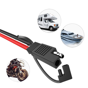 定制 SAE <span class=keywords><strong>2</strong></span>针快速断开连接器 18AWG 线束 带保险丝线束 电源线 - Product Image 2