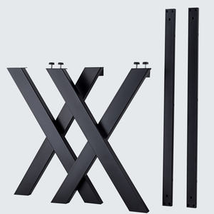 पेशेवर निर्माता धातु टेबल पैर आधुनिक कार्यालय डेस्क पैर एक्स आकार टेबल कोष्ठक - Product Image 2