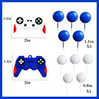 Set de Decoración para Pastel de Control de Videojuegos, Precio de Fábrica, Adorno Brillante de Feliz Cumpleaños, Esfera, Artículos para Fiestas de Cumpleaños de Videojuegos para Niños