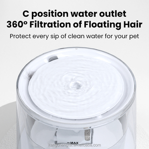 <span class=keywords><strong>Fontaine</strong></span> <span class=keywords><strong>à</strong></span> <span class=keywords><strong>eau</strong></span> intelligente pour animaux de compagnie de 2 L avec filtre, distributeur d'<span class=keywords><strong>eau</strong></span> pour chat en ABS transparent, respectueux de l'environnement - Product Image 6