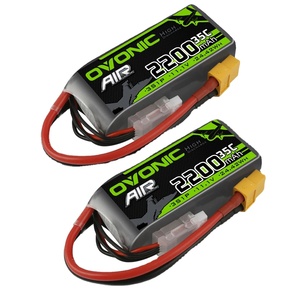 Ovonic 3S 11.1V 35C 2200MAh Lipo Batterie XT60 Plug pour RC FPV Avion <span class=keywords><strong>Hélicoptère</strong></span> Drone Racing Modèle Hobby 2pcs Par Pack - Product Image 1
