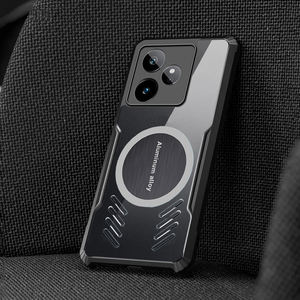 Pour Realme GT7 6 5 2 PRO <span class=keywords><strong>GT</strong></span> 7T 6T 3T Neo2 3 5 6 SE Étui magnétique à haute perméabilité anti-rayures Protection des quatre coins - Product Image 2