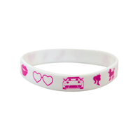 Pulseras de Silicona Personalizadas al por Mayor de Fábrica, Pulseras de Goma Rosas para Fiestas de Baile y Cumpleaños, Suministros para Eventos, Logotipo Personalizado