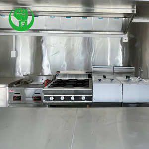 รถพ่วงสองล้อเคลื่อนที่ปรับแต่งสีสันสดใส3.5เมตรรถพ่วงจัดเลี้ยงพลาซ่าบนรถขายอาหาร - Product Image 5