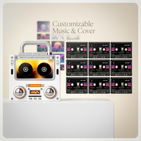 Vente en gros usine Aimant de réfrigérateur personnalisé G Dragon NFC en forme de cassette musicale, en acrylique rétro, objet de collection pour fans, décoration de réfrigérateur, cadeau