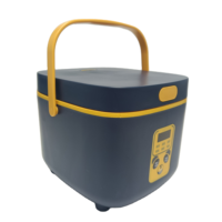 Mini Olla Arrocera Digital 6 en 1, Azul y Amarillo, con Temporizador y Función Mantener Caliente, Olla Antiadherente, Asa de Transporte, Venta al por Mayor de Fábrica OEM