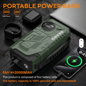 Boltpower <span class=keywords><strong>D</strong></span>émarreur de <span class=keywords><strong>Voiture</strong></span> Portable 4-en-1 avec Gonfleur de Pneus 20000mAh 3000A 12V <span class=keywords><strong>Batterie</strong></span> <span class=keywords><strong>d</strong></span>'Urgence et Power Bank pour Voitures et Camions - Product Image 4