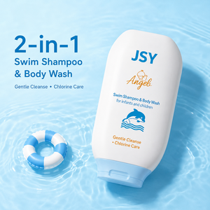 JSY Shampoo e Bagnoschiuma 2 in 1 per Bambini, Rimozione del Cloro, Delicato, Senza Lacrime, Fresco e Pulito Dopo il Nuoto, OEM ODM Private Label - Product Image 3