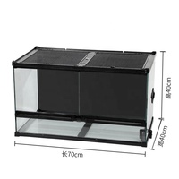 Terrariums pour reptiles, habitat vertical tropical, kit de démarrage pour petits reptiles et amphibiens d'habitat arboricole comme les geckos et les grenouilles