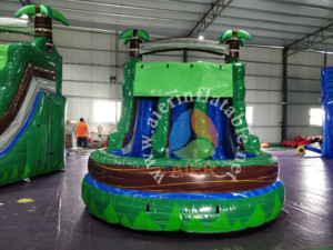 Tobogán Acuático Inflable <span class=keywords><strong>de</strong></span> Alta Calidad a <span class=keywords><strong>Precio</strong></span> <span class=keywords><strong>de</strong></span> Fábrica, <span class=keywords><strong>Mini</strong></span> Tobogán Doble con <span class=keywords><strong>Piscina</strong></span> para Niños - Product Image 1