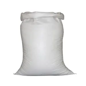 농업 사용 25kg 50kg 화이트 컬러 폴리 프로필렌 pp 짠 자루 가방 옥수수, 쌀, 밀가루 씨앗, 동물 사료 포장