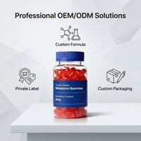 Gummies de mélatonine en gros pour usines, marque privée, soulagement du stress et amélioration de la qualité du sommeil
