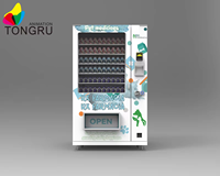 Máquina Expendedora de Autoservicio las 24 Horas con Pantalla Publicitaria, Máquina Expendedora Combinada de Aperitivos y Bebidas con Refrigeración