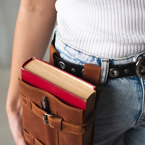 Borsa a Tracolla Casual Unisex, Borsello da Viaggio, <span class=keywords><strong>Portafoglio</strong></span> in Pelle, Porta Libri da <span class=keywords><strong>Cintura</strong></span> - Product Image 2