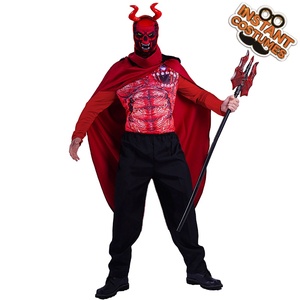 Mens <strong>Devil</strong> Demon <strong>Costume</strong> <strong>Halloween</strong> <strong>Red</strong> <strong>Devil</strong> Demon Role Play <strong>Costume</strong> - Product Image 2