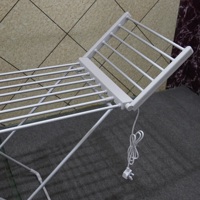 Penjualan Terbaik aluminium lipat bebas bersayap listrik pengering pakaian timer dan suhu tampilan saklar portabel