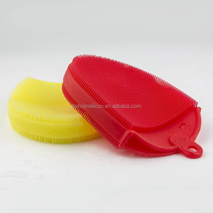 Mitaines de massage en silicone pour le soin du corps, favorisant la circulation sanguine, marque Darklight, rouge/jaune/design personnalisé créatif - Product Image 6
