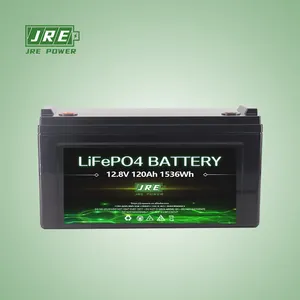12 볼트 120ah 12 볼트 <span class=keywords><strong>100ah</strong></span> 리튬 철 인산염 배터리 팩 태양 홈 에너지 저장 RV 해양 - Product Image 1