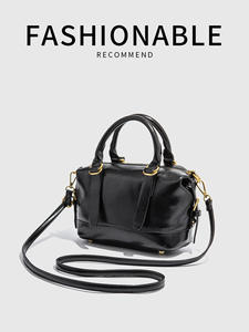 New Arrival High-End Women's <b>Soft</b> Boston <b>Bag</b> Simple Fashionable <b>Crossbody</b> Handbag Zipper Closure Casual Tote Waterproof 20-35L - Product Image 6