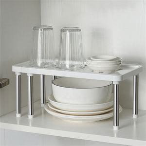 Wardrobe Rack Cabinet Holders Home Storage Organizer Adjustable Home <strong>Closet</strong> Organizer Storage Shelf for Kitchen Space Saving - Product Image 6