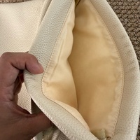 Pochette à cordon en cuir PU grainé crème, sac de rangement pour bijoux et cadeaux, organisateur de voyage pour cosmétiques, emballage personnalisé avec logo, vente en gros