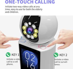 Cámara de Seguridad WiFi Inalámbrica para el Hogar con Android de 3MP, Seguimiento Automático, Monitor para Bebés, PTZ, CCTV, Mini Cámara con Pantalla OLED para <span class=keywords><strong>Google</strong></span> <span class=keywords><strong>Home</strong></span> - Product Image 4