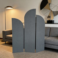 Cloisons de bureau insonorisées mobiles, modernes, écologiques, ignifuges, fabriquées à 100% en fibres de polyester pour un usage domestique et commercial