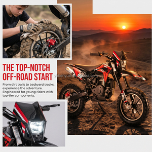 Nouvelle mini moto tout-terrain monocylindre 4 temps avec chaîne, couleur vert-fer noir, pour la course d'aventure, design compact pour les petites balades - Product Image 5