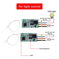 433MHz sans fil RF télécommande DC 3.6V 6V 12V 24V Mirco commutateur récepteur Module bricolage bouton marche arrêt avec lumière LED