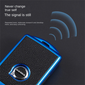 Housse de <span class=keywords><strong>clé</strong></span> de voiture, étui en TPU, étui en cuir, accessoires <span class=keywords><strong>porte</strong></span>-clés pour <span class=keywords><strong>Volvo</strong></span> A XC60 XC90 2022s60 s90 1 - Product Image 5