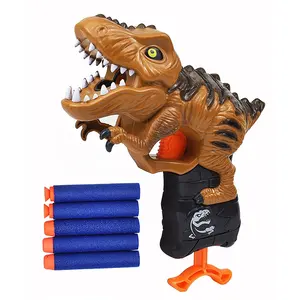 Plastic Sof Bullet Gun Children Shooting Game Toy Gun Dinosaur Toy For Kids Soft Foam Shooting Air Blaster Gun