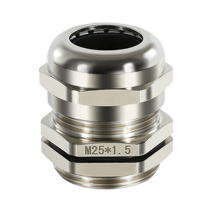 Stainless Steel <b>Cable</b> Gland M12M16M20 Anti Magnetic Shielded Connector With <b>External</b> Thread For Low Voltage Applications - Product Image 2