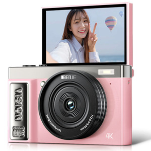 Máy ảnh DSLR kỹ thuật số nhỏ gọn màu đen giá xuất xưởng dành cho nhiếp ảnh, ống kính zoom kỹ thuật số 16X, quay phim vlog 4K HD, thẻ nhớ SD, chống nước - Product Image 4