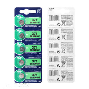 สำหรับ <span class=keywords><strong>Sony</strong></span> 371 <span class=keywords><strong>SR920SW</strong></span> AG6 LR920 SR920 370A 1.55V แบตเตอรี่เงินออกไซด์สำหรับนาฬิการถยนต์กุญแจนาฬิกาปุ่มรีโมทเซลล์เหรียญ - Product Image 4