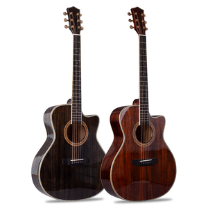 Guitare acoustique professionnelle 41 pouces pleine taille, cordes en cuivre, manche en <span class=keywords><strong>acajou</strong></span>, finition brillante, couleur optionnelle, logo personnalisé pour la musique - Product Image 1