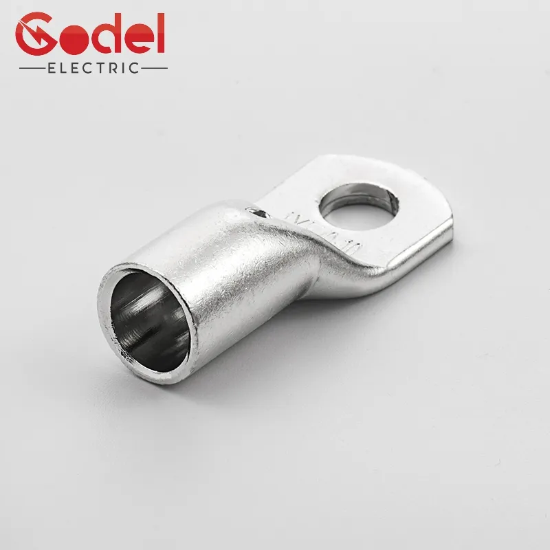Supplier electrical insulated spade type round copper pin battery terminal lugs