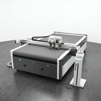 Machine de découpe d'échantillons d'emballages en carton avec outil à couteau oscillant, machines de découpe numérique CNC à plat