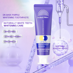 Dentifrice à la menthe fraîche et à l'hydroxyapatite, renforce l'émail, faible teneur en fluorure, avec pâte violette blanchissante et billes <span class=keywords><strong>de</strong></span> blanchiment - Product Image 3