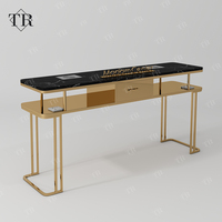 Ensemble table et chaise de manucure moderne Turri meubles de salon de manucure avec tiroirs support en métal personnalisable pour une utilisation en atelier de centre commercial