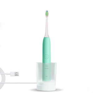 Waterproof Powerful Rechargeable White & Blue <span class=keywords><strong>Colors</strong></span> Smart Home Automatic <span class=keywords><strong>Sonic</strong></span> Custom Logo Private Label Electric Toothbrush - Product Image 4