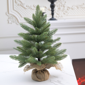 New <strong>Christmas</strong> Decorations PE Burlap-Wrapped Base <strong>Mini</strong> Desktop <strong>Christmas</strong> Tree Room Desktop Living Room Decoration - Product Image 3