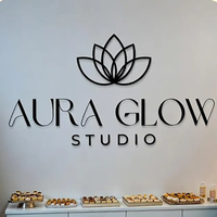 Enseigne personnalisée découpée au laser avec logo, enseigne de magasin, enseigne de logo d'entreprise, enseigne en acrylique, décoration de réception, panneau de salon