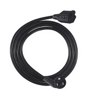 Cable de Extensión de Alimentación con Conexión a Tierra de 3 Pines NEMA 5-15P de 8 m y 10 A Estándar Estadounidense, Conector IEC-C13 para Monitor de PC, Impresora, Electrónica Doméstica