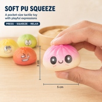 Jouets Squishy Mini-Baguettes en PU Souple à Remontée Lente en Forme d'Aliments, Jouets Anti-Stress à Presser avec Boîte de Présentation pour la Vente au Détail