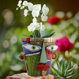 Maceta moderna de <span class=keywords><strong>cara</strong></span> abstracta con acabado esmaltado nuevo diseño creativo de <span class=keywords><strong>Picasso</strong></span> para el jardín del hogar para la decoración de escritorio - Product Image 4