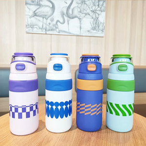 Nouvelle gourde isotherme en acier inoxydable, portable, pour extérieur, bouteille d'eau sportive anti-choc. - Product Image 5