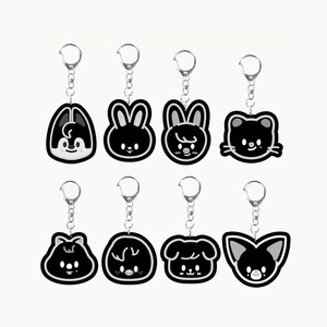 Spot Straykids Cartoon New Acrylic <b>Key</b> Chain Bag Pendant Accessories <b>Star</b> Perimeter UV Printed Fashion Trend - Product Image 1