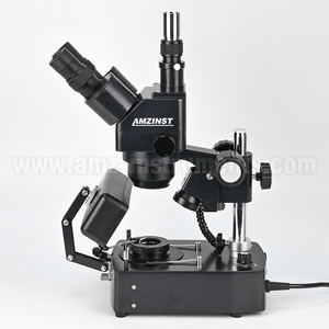 ASZ-ZT5 Zoom 1X-4X Trinocular Jewelry Gemological Dark Field <strong>Microscope</strong> for the Examination of Diamonds and Gemstones Analysis - Product Image 3
